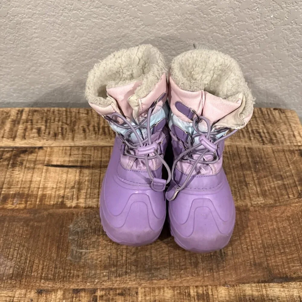 Member's Mark Girl's Faux Fur Lined Toggle Closure Winter Snow Boots